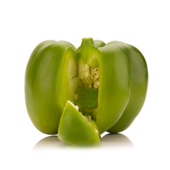 bell peppers isolated on white background