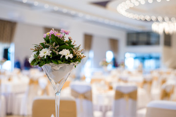 Wedding decoration with flowers