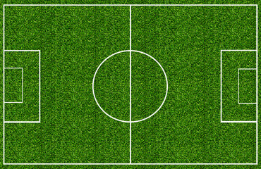 Soccer field green grass