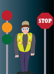 angry traffic police general