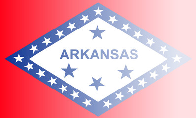 Fototapeta premium Arkansas State Flag Fade Background