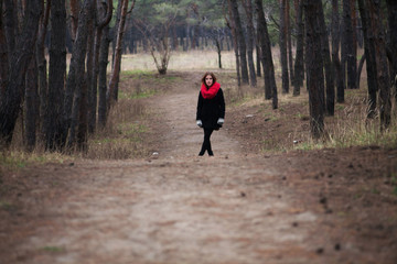 The girl and the road