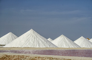 Salt pans in the Caribbean