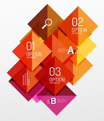 Repetition of overlapping color squares