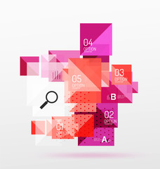 Repetition of overlapping color squares