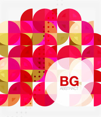 Fototapeta premium Vector geometric circle abstract background