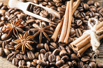 roasted coffee beans, can be used as a background