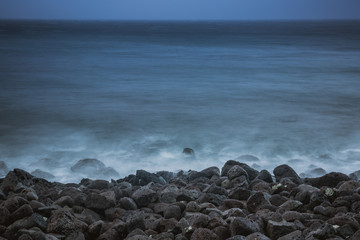 the beach of jeju island
