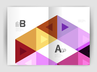 Vector triangle print template