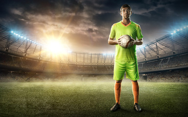 footballer with a ball © TandemBranding