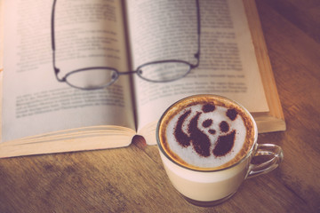 coffee and book