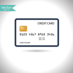 Credit card. Vector, illustration, eps10.