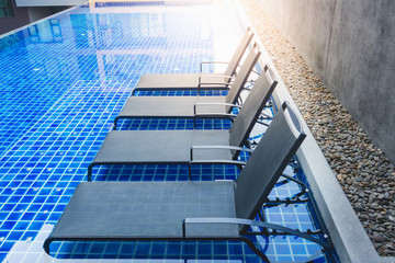 Fototapeta premium Pool bed at the swimming pool