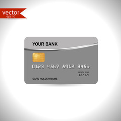 Credit card. Vector, illustration, eps10.