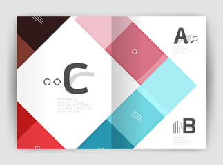 Colorful modern stripes business flyer