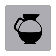 figure emblem water pitcher icon, vector illustraction design