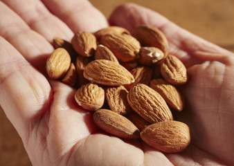 A handful of almonds
