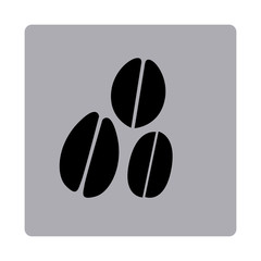 figure emblem grains coffee icon, vector illustraction design