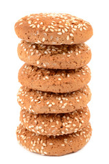 cookies on a white background