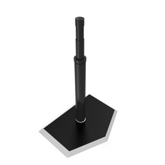 Baseball Batting Tee on white. 3D illustration