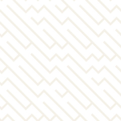 Irregular Maze Shapes Tiling Contemporary Graphic Design. Vector Seamless Black and White Pattern