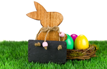 Osterhase mit Schild