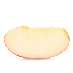 Red yellow apple isolated on white background