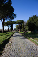 Ancient Appia street in roma