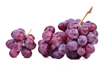 red grape  isolated on white background.