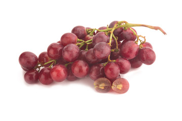 red grape isolated on white background