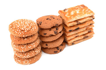 cookies on a white background