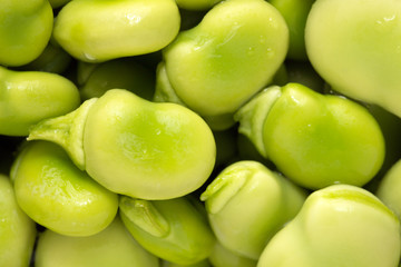 Dettaglio fave verdi
