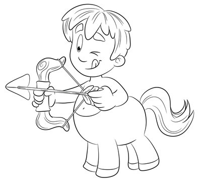 Sternzeichen Sch&uuml;tze Vektor-Illustration