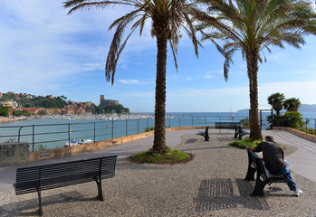 Lerici colorful village. Five lands, Cinque Terre,  Italy 