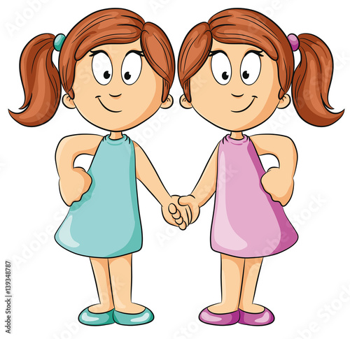 &quot;Sternzeichen Zwillinge VektorIllustration&quot; Stockfotos