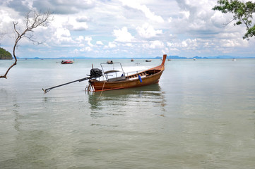 Boat on the sea in thailand