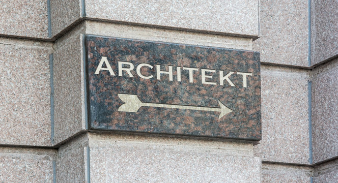 Schild 204 - Architekt