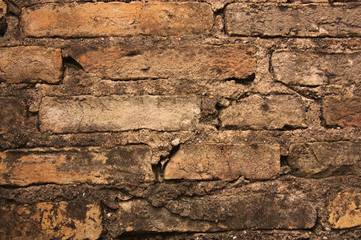  Old brown brick wall background texture