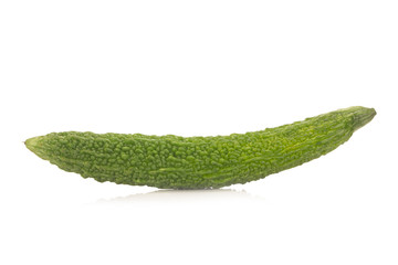bitter gourd isolated on white background