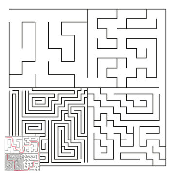 Vector Complex Maze with Answer 1