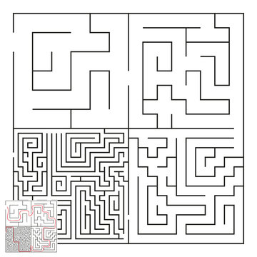 Vector Complex Maze with Answer 2