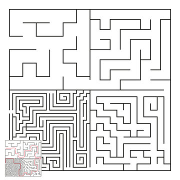 Vector Complex Maze with Answer 4