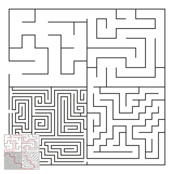 Vector Complex Maze with Answer 5