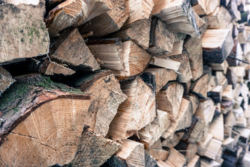 firewood, natural wood