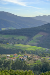 Fototapeta na wymiar Landscape rural in Bizkaia, Basque country, Spain.