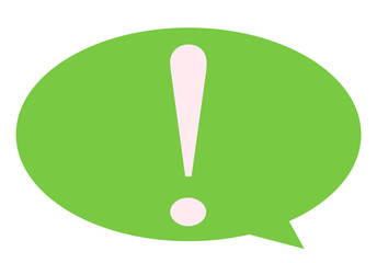 The exclamation mark business icon