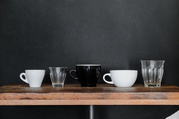 Each style cups for coffee and different size