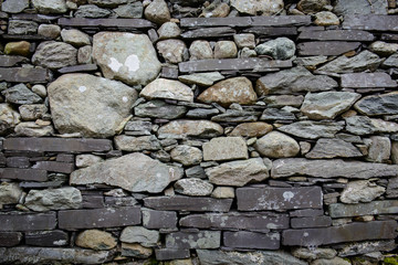 Rustic slate and stone mix wall background