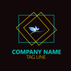 Abstract Leaf Logo Design.Sign.Symbol