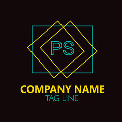 PS Letter Logo Design.Sign.Symbol